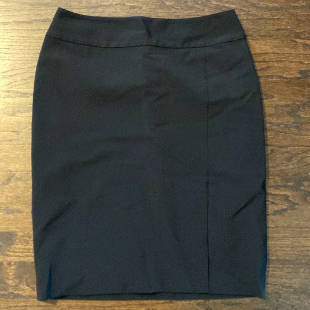 New women’s White House Black market black lined stretch‎ pencil Skirt Size 6